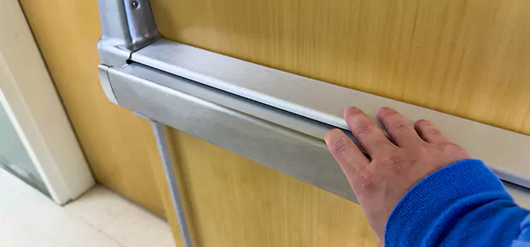 Installing a Push Bar on a Door Torrington